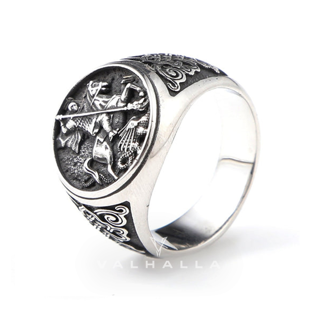 Saint Michael Stainless Steel Religion Ring