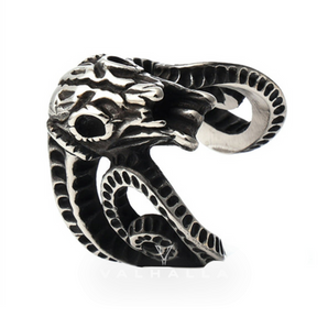 Domineering Sheep Head Stainless Steel Beast Skull Ring