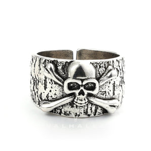 Crossbones Pirate Stainless Steel Skull Ring