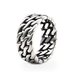 Minimalist Chain Style Stainless Steel Ring