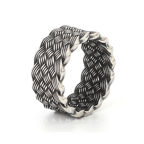 Minimalism Braided Stainless Steel Ring