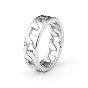 Punk Cuban Chain Stainless Steel Ring