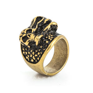 Ripped Soul Stainless Steel Brass Skull Ring