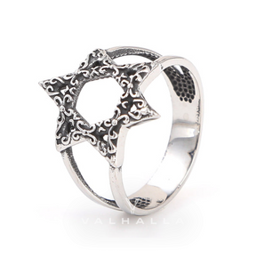 Star of David Stainless Steel Ring