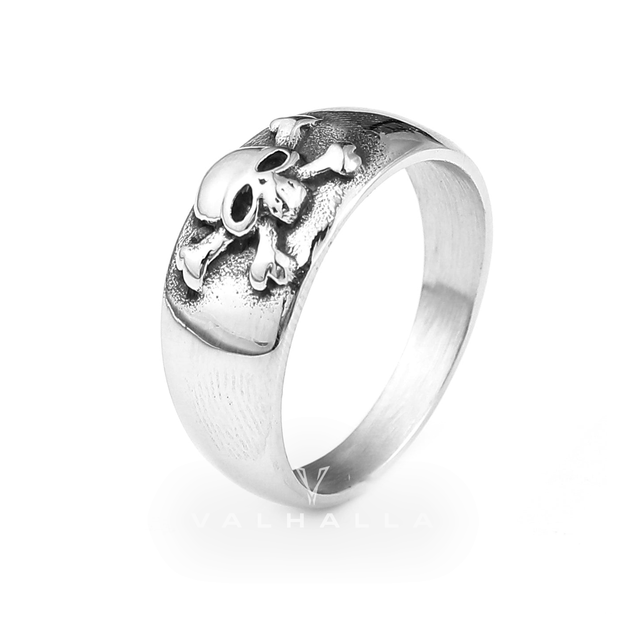 Skull and Crossbones Stainless Steel Ring