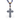 Budded Cross Stone Bead Necklace