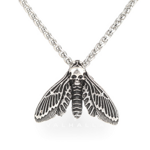 Death Head Moth Pendant & Chain