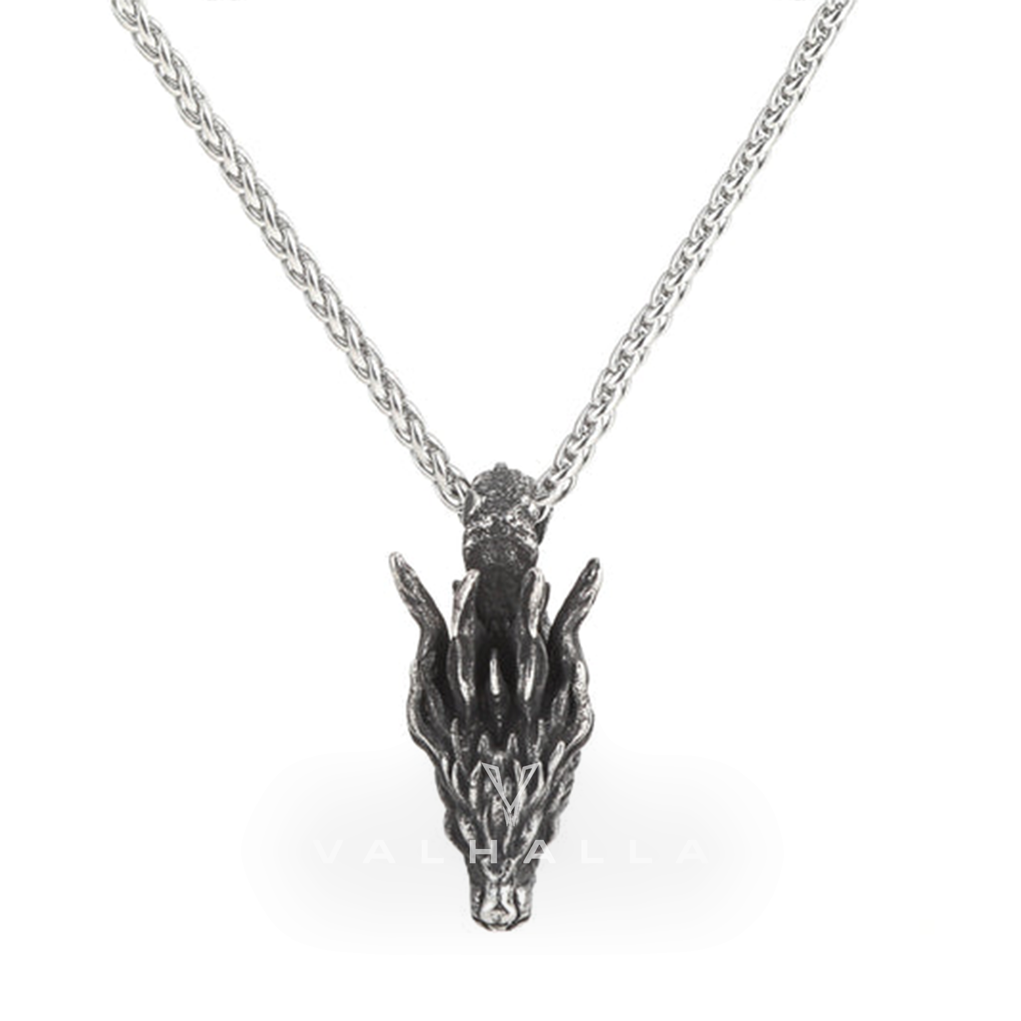 Dragon Head Stainless Steel Pendant & Chain