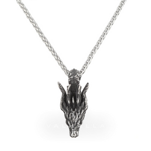 Dragon Head Stainless Steel Pendant & Chain