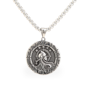 Virgo Stainless Steel Pendant & Chain